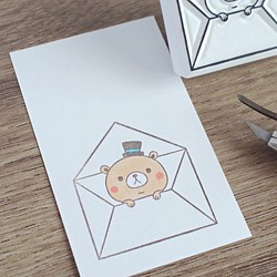 HAT熊的橡皮擦信封郵票 第1張的照片