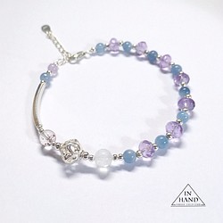 浪漫繡球花色調-紫水晶.海水藍寶設計 第1張的照片