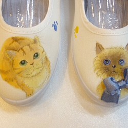 可愛手工彩繪童鞋 可客製 寵物系列 第1張的照片
