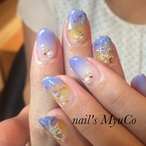 Sunset ネイルチップ 晩夏のデザイン ネイルチップ ネイルシール Nail S Myuco 通販 Creema クリーマ ハンドメイド 手作り クラフト作品の販売サイト