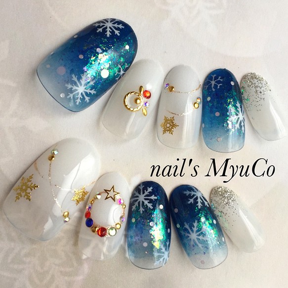 17クリスマスデザイン ネイルチップ ネイルチップ ネイルシール Nail S Myuco 通販 Creema クリーマ ハンドメイド 手作り クラフト作品の販売サイト