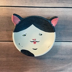 陶瓷黑白貓小碟 豆皿 第1張的照片