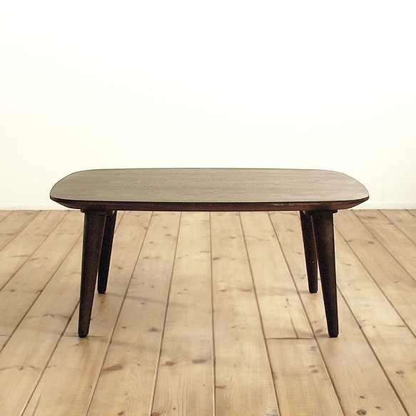 ウォルナット材 北欧ローテーブル [ 幅80cm ] 1枚目の画像