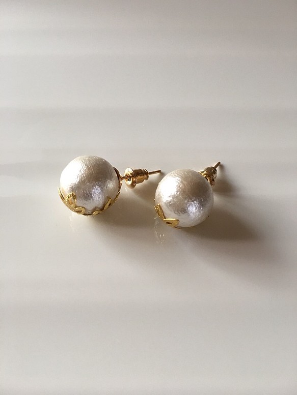 simple cotton pearl  ～white～ 1枚目の画像