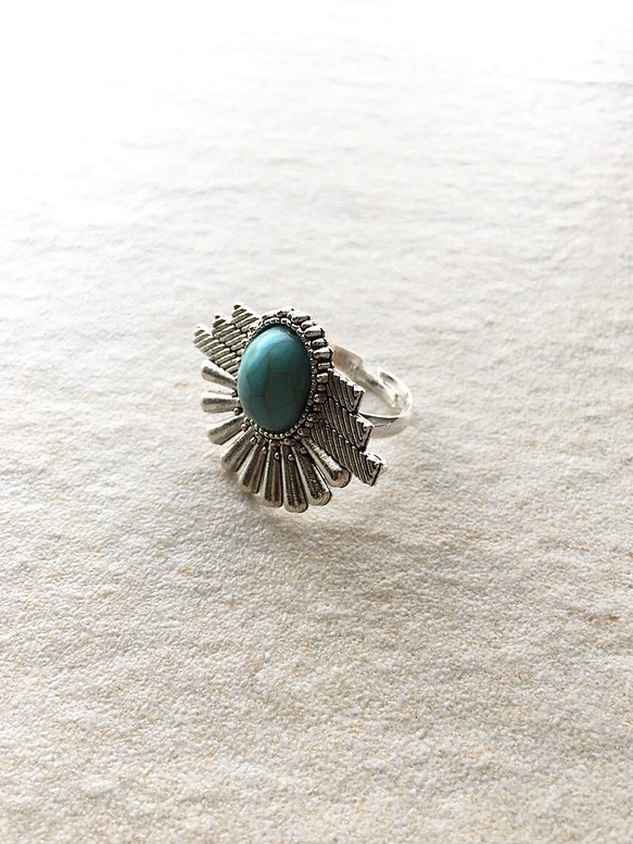 ❤turquoise × silver    ～ring～ 1枚目の画像