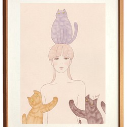 猫（ねこ） 絵画 のおすすめ人気通販｜Creema(クリーマ) 国内最大の