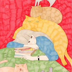 猫（ねこ） 絵画 のおすすめ人気通販｜Creema(クリーマ) 国内最大の