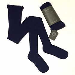 kekela × SUMI yarn リブタイツ【カーボン】 1枚目の画像