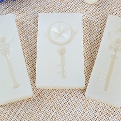 魔法の鍵 3種類3個セット シリコンモールド シリコン型 レジン型 UVレジン 第1張的照片