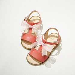浪漫蝴蝶結T字涼鞋-莓果粉 第1張的照片