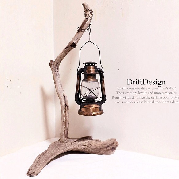 ～Drift Design～　味わい流木のお洒落な大型ランタンスタンド　ランタン　キャンプ　アウトドア　インテリア 1枚目の画像