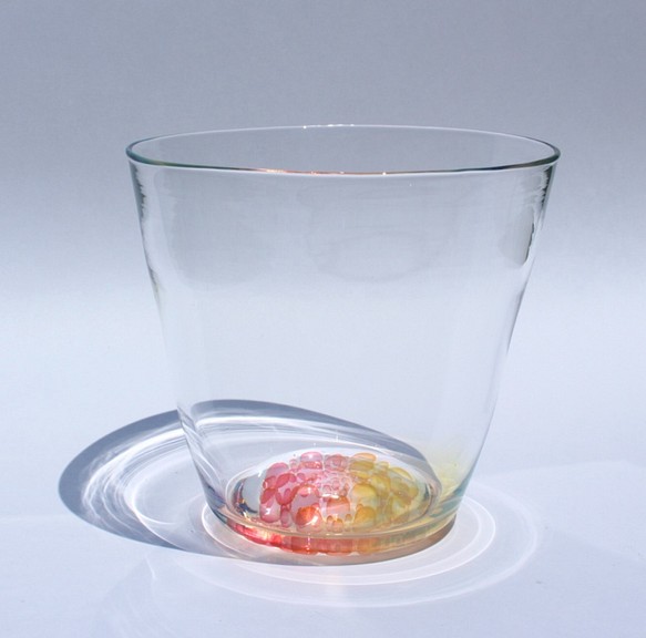 耐熱ガラス　グラス　 'flower'ロックグラス 1枚目の画像