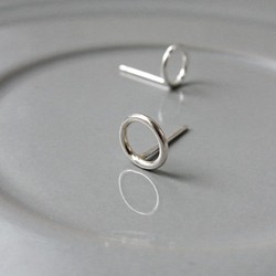 圈圈純銀耳環 #01 sterling silver earrings 手作創意飾品 handmade jewelry 第1張的照片