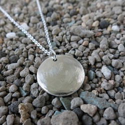 銼紋質感純銀項鍊 #01 sterling silver necklace 手作飾品 handmade jewelry 第1張的照片