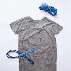 「夏日福袋」2way切換紗裙+發巾/灰色搭配 第1張的照片