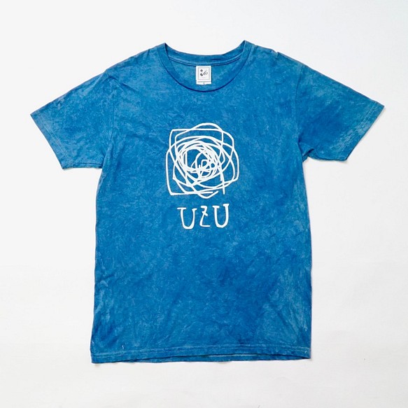 UZU Logo T卹/靛藍藍色成人 - 兒童 第1張的照片