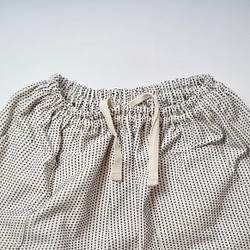 『福袋』寬鬆紗羅T/灰+連體Sashiko氣球褲/象牙色 第7張的照片