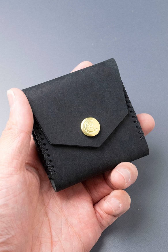 Square Coin Case [BLACK] Miscellaneous Goods Gift 皮革 第1張的照片