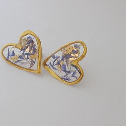 【sale】twilight heart earrings 1枚目の画像