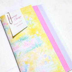 色と紙を重ねるノート ：lemon suger 1枚目の画像