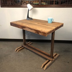 懷舊復古老木桌餐桌古道具鄉村手工藝 深63.5 寬90 高74.1cm 第1張的照片