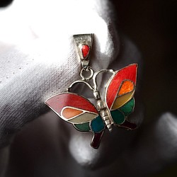 S950　Butterfly pendant top❀ 1枚目の画像