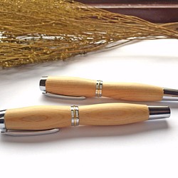 【微默契】台灣檜木 原木對筆 (鋼筆+鋼珠筆) 第1張的照片