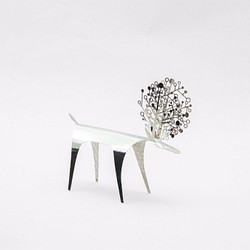 PLEASANT |ステンレス鋼Kuailuギフトカードディアカードステンレススチール - ステンレス製3次元鹿の装飾品ギフトカ 1枚目の画像