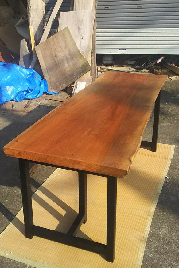 ダイニングテーブル テーブル 一枚板 タブ 1枚目の画像
