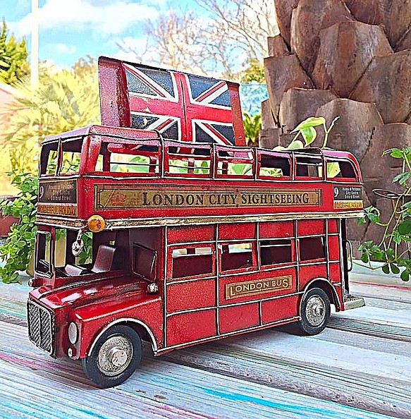 ロンドンバス/
ディスプレイ プランター（b）
#インテリア小物
#アンティーク
#ユニオンジャック
#UK 1枚目の画像