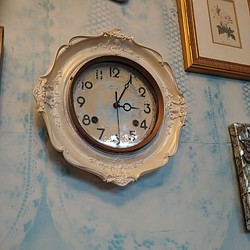 アンティークな部屋/ Solid decoration Wall Clock/ インテリア装飾壁掛け時計（ブロカント） 1枚目の画像