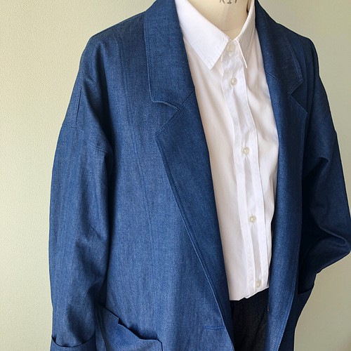 岡山デニムのサラリと羽織れるコート コート・ジャケット よこ屋 通販 