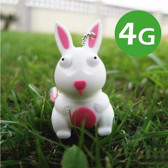 Kalo 卡樂創意 4G 耗呆兔子造型隨身碟  矽膠 交換禮物 聖誕禮物 耶誕禮物 第1張的照片