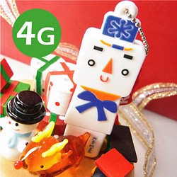 Kalo卡樂創意4G矽膠雪人造型隨身碟  耶誕禮物  聖誕禮物 交換禮物 第1張的照片