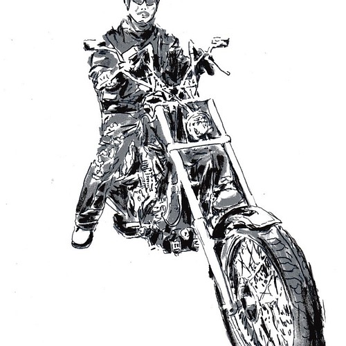 オーダーメイド バイク筆ペンイラスト イラスト T Style 通販 Creema クリーマ ハンドメイド 手作り クラフト作品の販売サイト