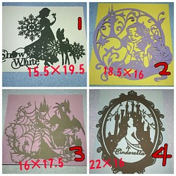 ディズニー切り絵 16枚 バラ売り可 切り絵 ゆう 通販 Creema クリーマ ハンドメイド 手作り クラフト作品の販売サイト