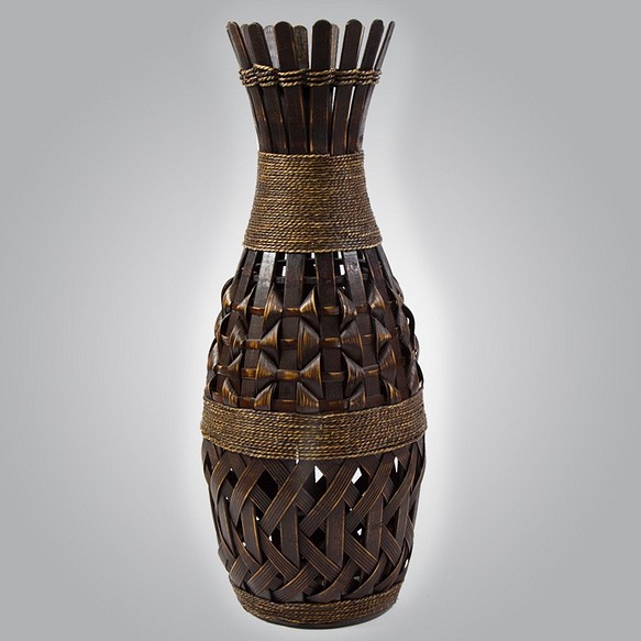 手作り竹アンティーク家の装飾純粋な花瓶HA28 1枚目の画像