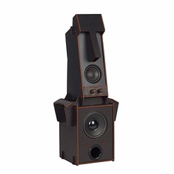 Stereo Puzzle - Moai Speaker with Woofer (Color: Black) 1枚目の画像