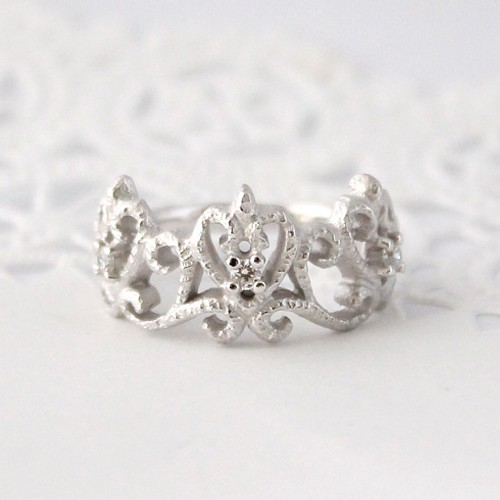 crown ring (rhodium plating) 戒指Jewelry GALLICA 的作品｜Creema