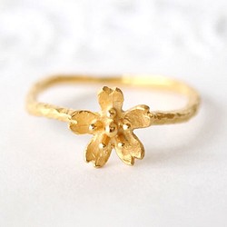 sakura ring  (gold plating) 第1張的照片