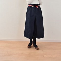 スカートみたいなキュロットsizeFREE～ネイビー～ 1枚目の画像