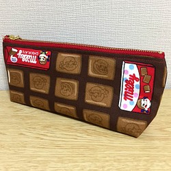 ペンケース☆チョコレート柄 1枚目の画像