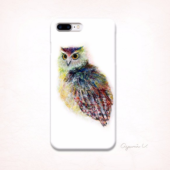スマホケース「フクロウ」iPhone 1枚目の画像