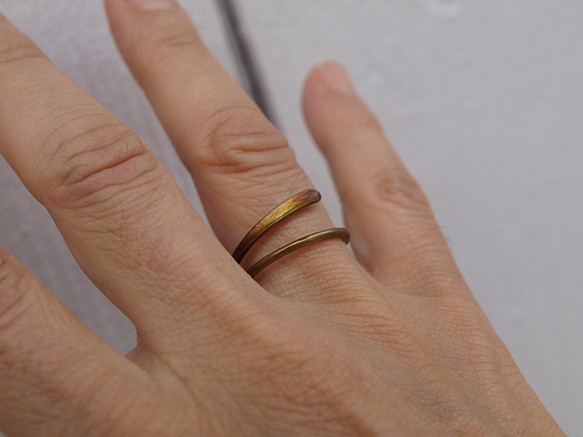 メタルリング　レインボー　Ｍｅ-040　手作りの指輪 　 1枚目の画像