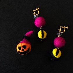 Halloween【イヤリング＆チャーム セット】ハロウィン 1枚目の画像