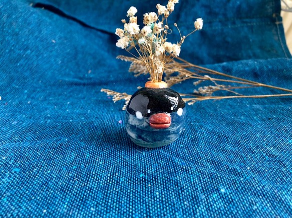 笨笨企鵝小花瓶 第1張的照片