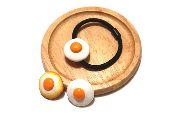 朝日卵の毛の輪|人工食品粘土の毛の輪 1枚目の画像