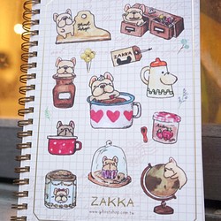（売り切れ）フレンチブルドッグダブルコイルノート -  ZAKKA 1枚目の画像