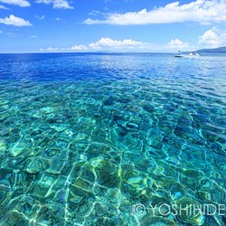 【額装写真】バラス島・珊瑚礁の海 1枚目の画像