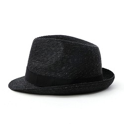 ショートブリムの黒中折れ帽　　マーロウ Marlowe 1枚目の画像